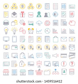 Business icon set illustration vector
