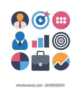 Logotipo y archivo de Vector de Business Icon Set