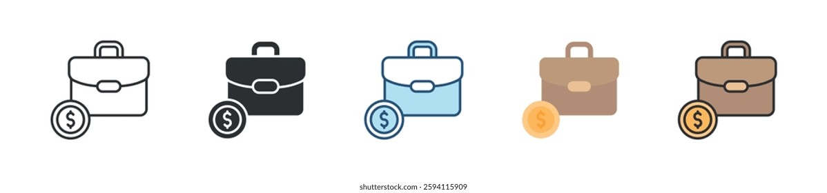 Business Icon Set Multiple Style Collection