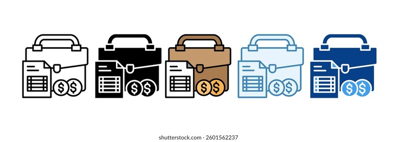 Business Icon Set Multiple Style Collection