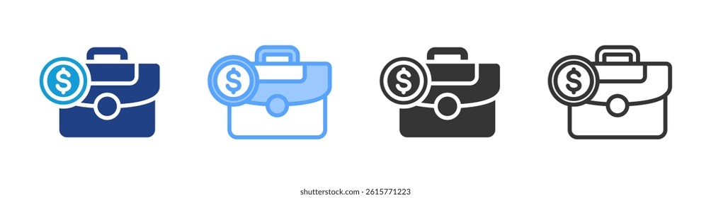 Business icon set multiple style collection