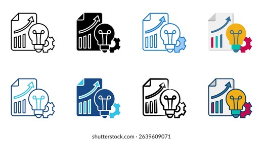 Business icon set multiple style collection 
