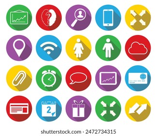 business icon set. Successful business development, plan and process symbol. Solid icons vector collection