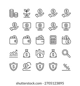 Business icon set, Teamwork and set of  thin line icons. Contains such icon collection as social media, business process, commerce, learning, shopping, industry, customer service.
