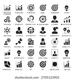 Business icon set, Teamwork and set of  thin line icons. Contains such icon collection as social media, business process, commerce, learning, shopping, industry, customer service.
