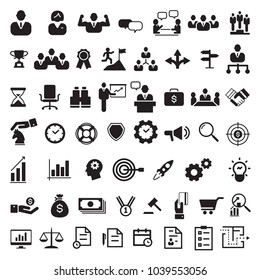 business icon set, vector