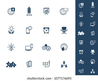 Business Icon set . Vector