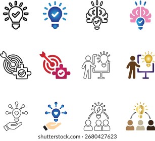 Conjunto de iconos de negocios. Conjunto de iconos de Vector