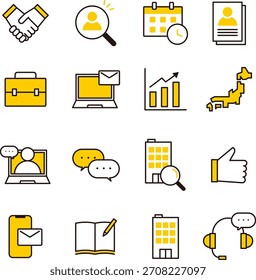Conjunto de iconos de negocios: Vector