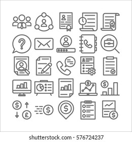 Business Icon Set Vector