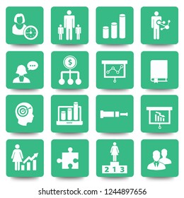 Business icon set vector design
