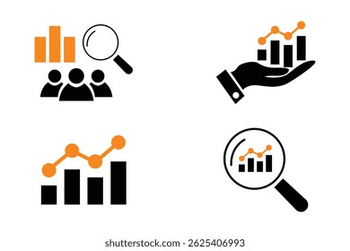 Conjunto de Ícones Comerciais. Projeto de vetor de negócios.