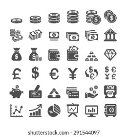 business icon set, vector eps10.