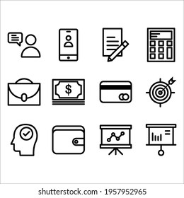 Business icon set, Vector illustration eps.10