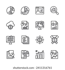 business icon set vector illustration