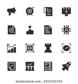 business icon set vector illustration