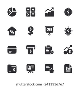 business icon set vector illustration