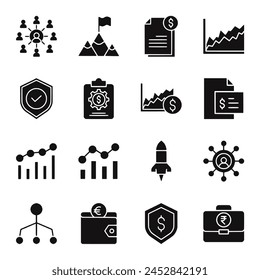 business icon set vector illustration