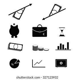 business icon set vector illustration on a white
