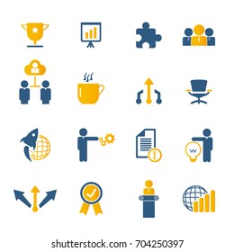 Business Icon set. Vector illustration.