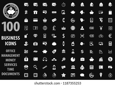 Business icon set for web sites and user interface