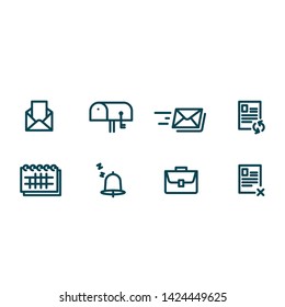 Business icon set for website and print materials