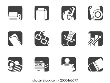 Business icon set for your design. vector icons