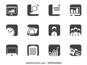 Business icon set for your design. vector icons