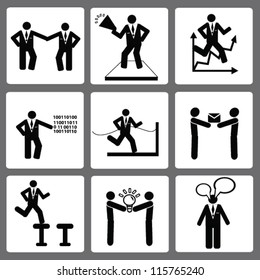 Business Icon set,and human resource,Vector