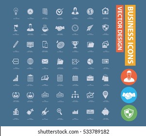 
Business icon set,clean vector