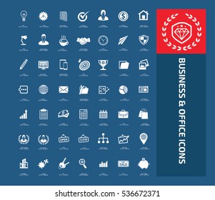 
Business icon set,clean vector
