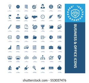 
Business icon set,clean vector