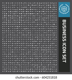 Business icon set,clean vector