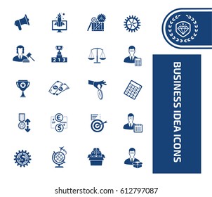 Business icon set,clean vector