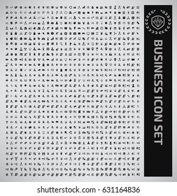Business icon set,clean vector