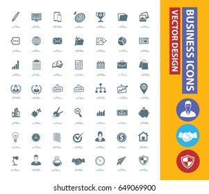 Business icon set,clean vector