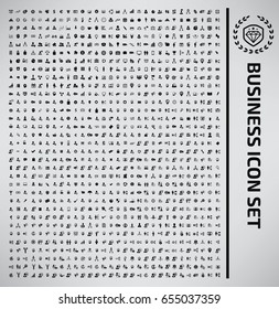 Business icon set,clean vector