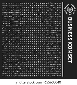 Business icon set,clean vector