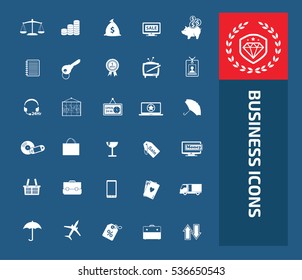 
Business icon set,vector