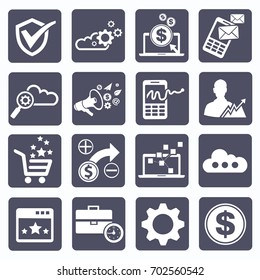 Business icon set,vector