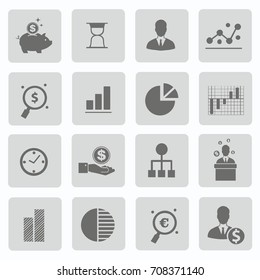 Business icon set,vector