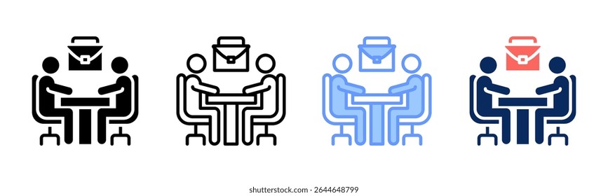 Business icon sheet multiple style collection