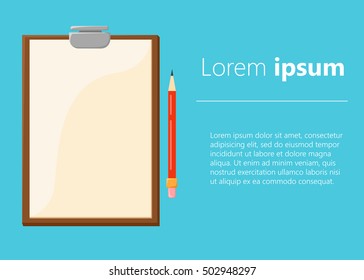 Business icon. Summary. Flat vector illustration. summary report business clipboard