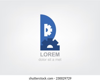 Business icon symbol. Development design. Letter D logo