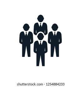Business icon ,team work icon vector logo template
