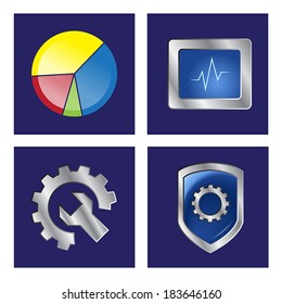 Business icon, vector.