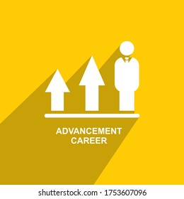 Business icon vector, Advancement career icon