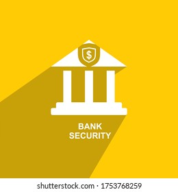Business-Icon-Vektorgrafik, Symbol für Banksicherheit