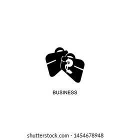 business icon vector black design