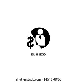business icon vector black design